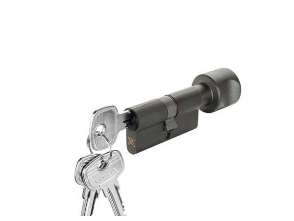 Ruột khóa cửa phòng Hafele màu Graphite Black 916.63.321 - Màu đen - Size 61mm